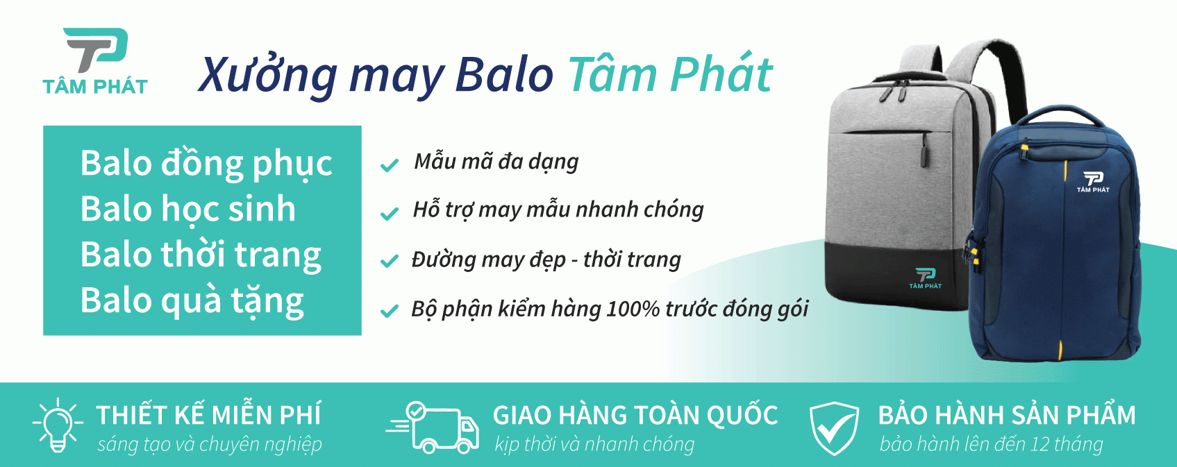 banner trang balo theo yêu cầu