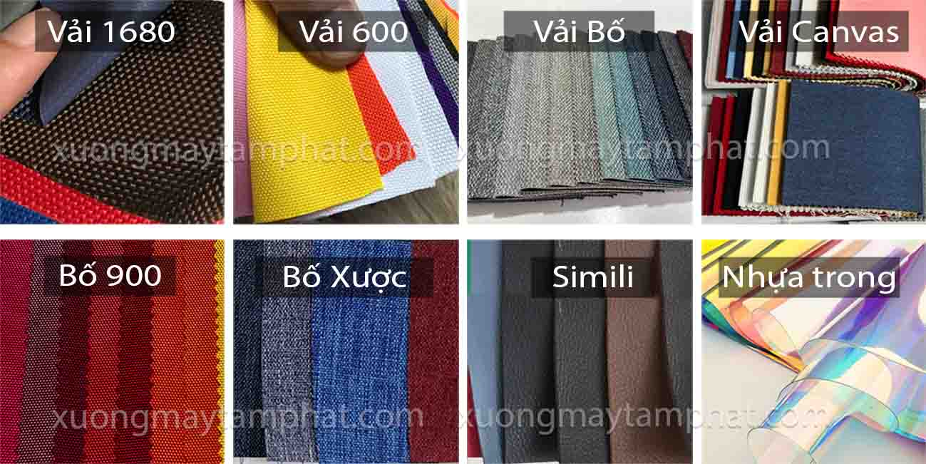 hình ảnh vải may balo túi xách