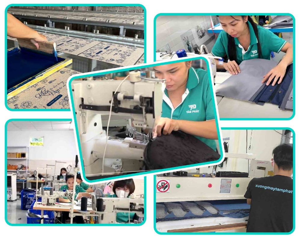 ảnh xưởng may Tâm Phát