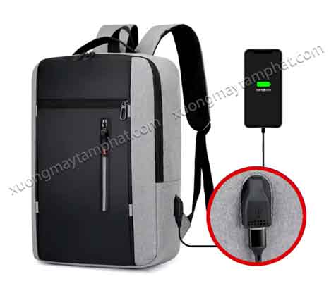 balo usb cổng tai nghe