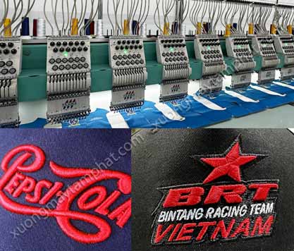 thêu logo theo yêu cầu