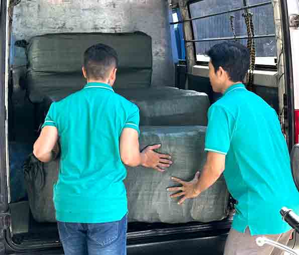 vận chuyển balo tại xưởng may Tâm Phát