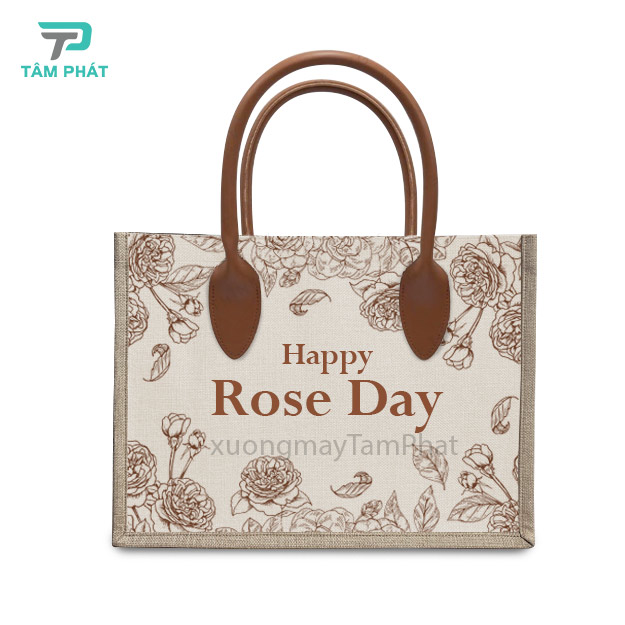túi vải Đay thời trang Rose Day