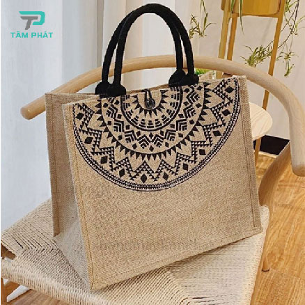 túi vải đay in hình cổ điển