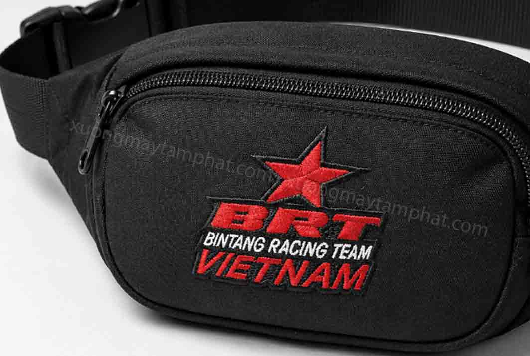 Thêu logo lên túi bao tử theo yêu cầu